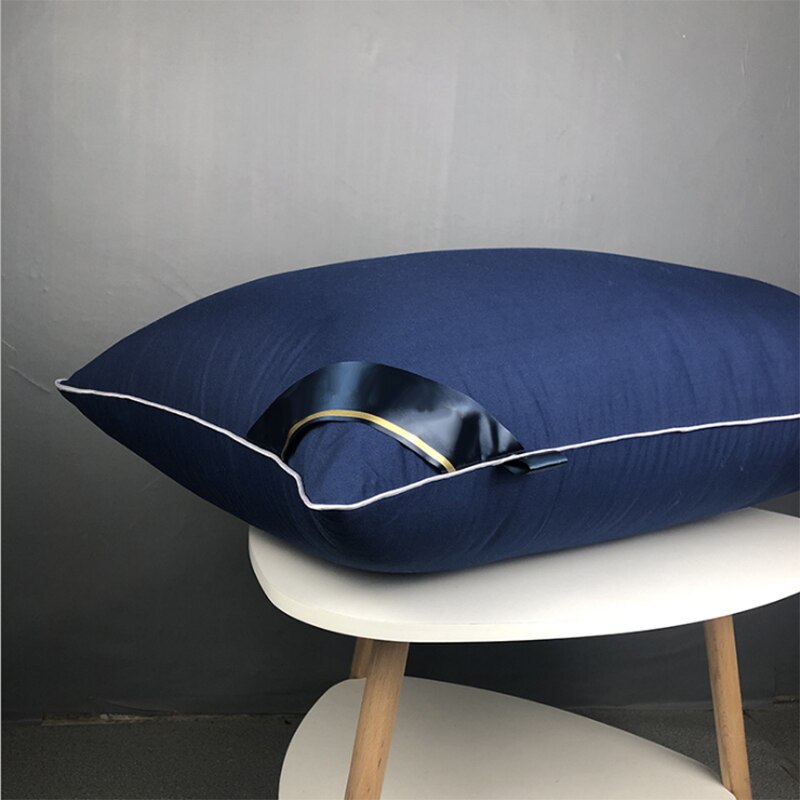Kussen Kern Wasbaar Hoge Hypoallergeen Feather Gezonde Slaap Stand Voor Slaapkamer Thuis Textiel Comfortabele Rebound: Blauw