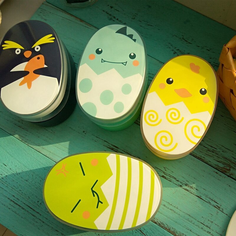 700Ml Cartoon Healthy Lunch Box Cute Kids Microwave Oven Children Bento Boxes Lunchbox Black