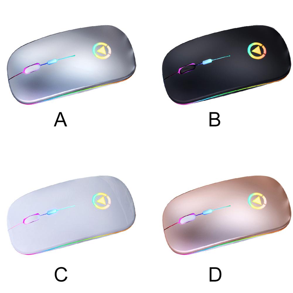 Wireless Silent Computer Mouse Rechargeable Portable Mouse PC Laptop Accessories Rose Gold