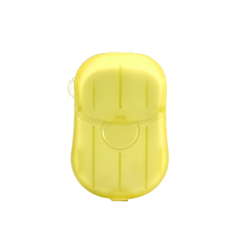 20 piezas de papel para jabón de manos, Mini láminas aromáticas desechables para jabón espumoso, por caja: Yellow