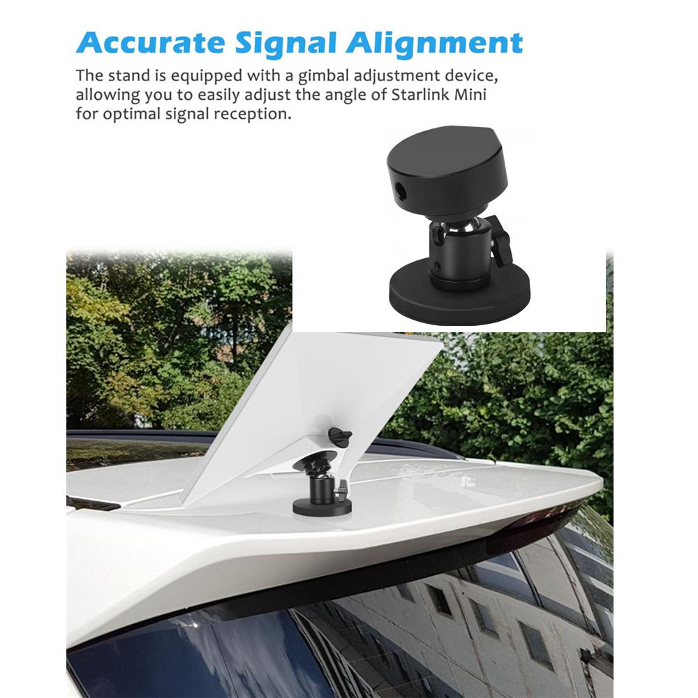 For Starlink Mini Adjustable Angle Magnetic Mount Temporary Roof Car Dashboard Mount for Starlink Mini Accessory