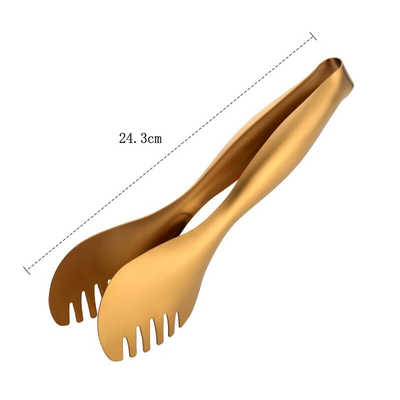 Pince de service de Buffet en acier inoxydable, à dents, en métal, pour barbecue, pince à aliments résistante à la chaleur, ustensiles de cuisine
