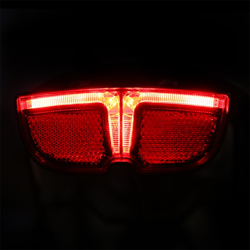 6V LED eBike Tail light For Bafang BBS BBS01B BBS02B BBSHD Mid Drive Crank Motor Kit Electric Bike Rear Rack Brake Lamp