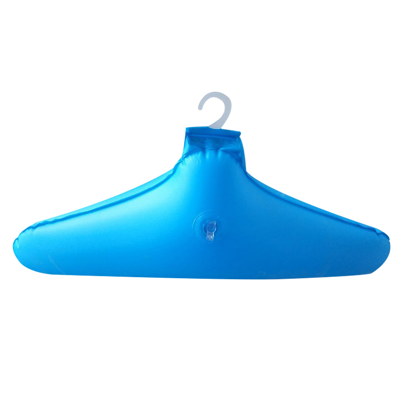 5 Pcs PVC Inflatable Clothes Hanger Rack Foldable Non Slip Travel Portable Coat Hangers E2S