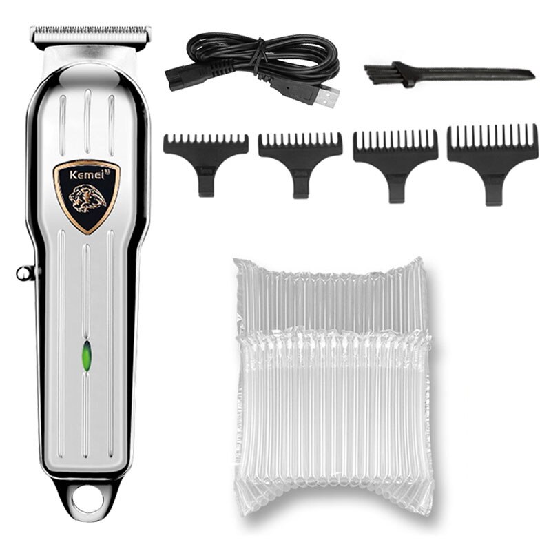 Professionele Kapper Tondeuse Groomer Elektrische Tondeuse Kapsel Oplaadbare Haar Snijder Machine Mannen Cordless Haar Snijder: with bubble bag