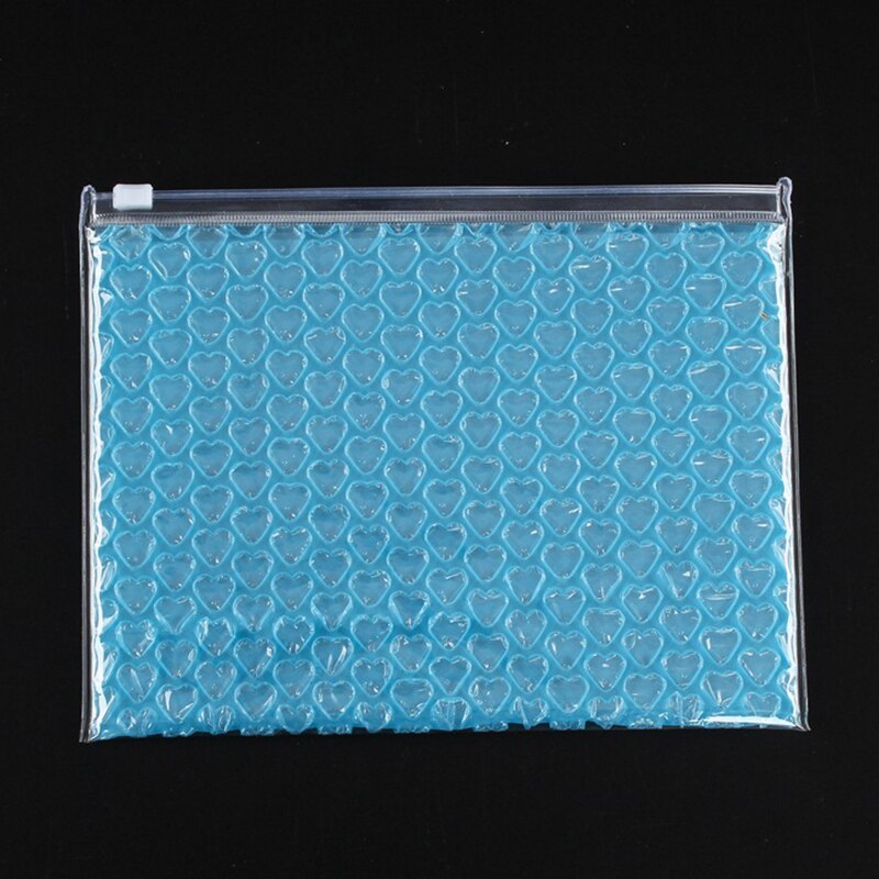 20Pcs Bubble Mailer Color Plastic Ziplock Bubble Bags Waterproof Bag Logistics Shockproof Bag Business Supplies 21x16cm: light blue