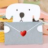 Enveloppe animal de dessin animé 30 pièces/ensemble, carte message de remerciement, carte de vœux d'anniversaire pour bébé, cartes de , feuille universelle: 9