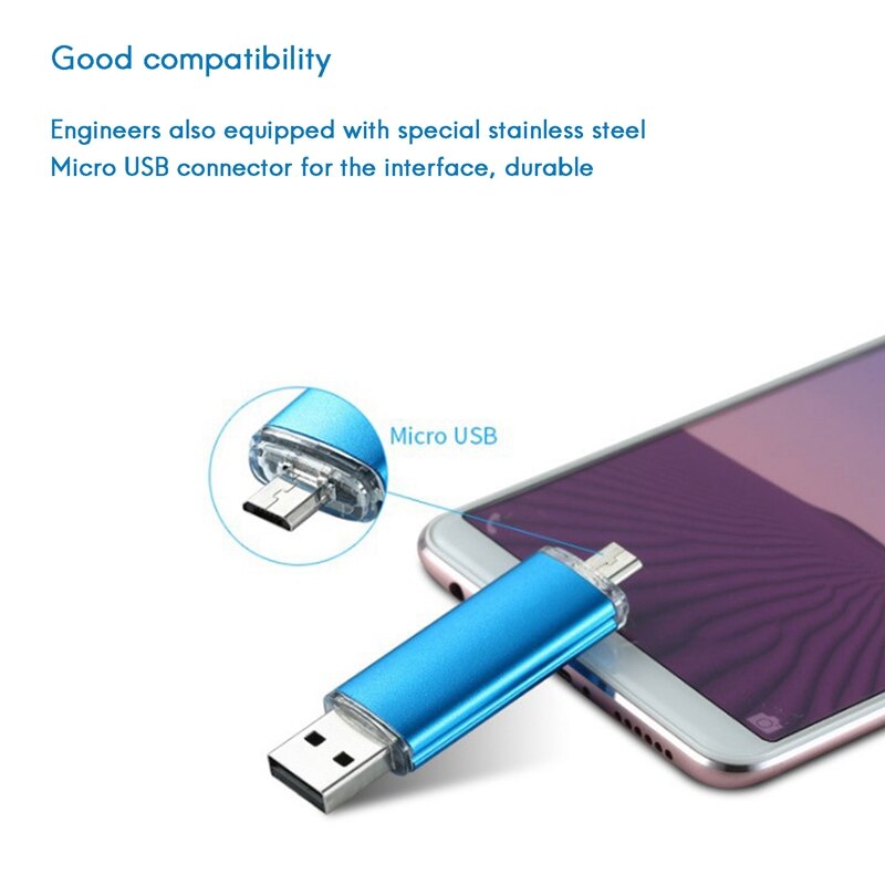 64GB USB Flash Drive High-Speed Mobile Computer Android OTG Dual-Use U Disk Interface