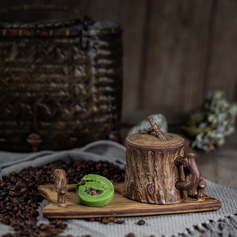 Vintage Original Breakfast Coffee Cups Ceramic Luxury Coffee Mugs Handmade Kahve Fincan Takimlari Cups and Saucer Sets