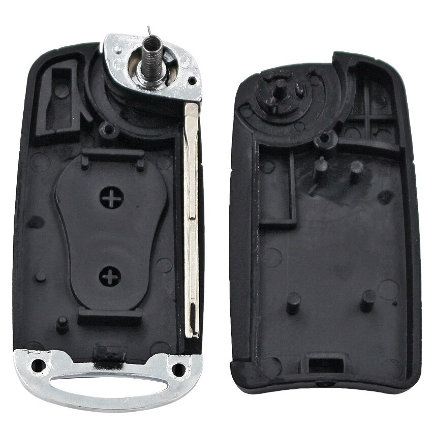 Coque de clé de voiture pliable à 2 boutons, pour SsangYong Actyon Kyron Rexton