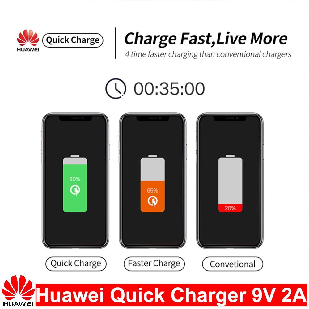 Huawei 9V2A caricabatterie rapido UK/EU/US QC2.0 adattatore per ricarica rapida rapida tipo C/cavo Micro USB per Mate 7 8 10Lite P8 9 10Lite Honor 8