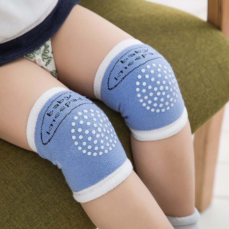 1 par de rodilleras para niños, bonitas, con puntos, para gatear, coderas, almohadillas para la rodilla para niños y niñas, Protector de malla de seguridad, calentador de piernas para niños