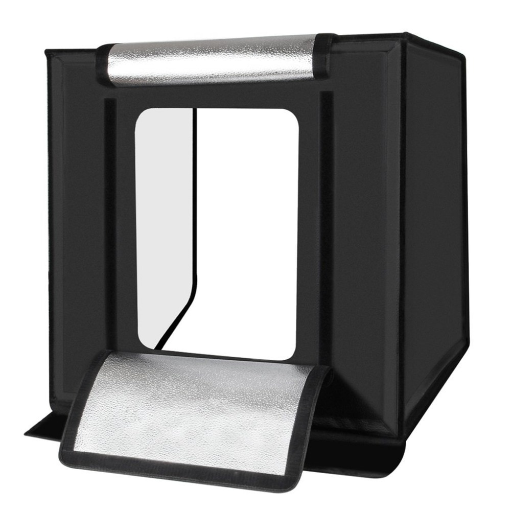 Caja de luz para fotografía de 40x40cm, caja de luz para estudio de fotografía, caja de luz plegable, iluminación LED para fotografía, Kit de caja de tienda para grabación en estudio