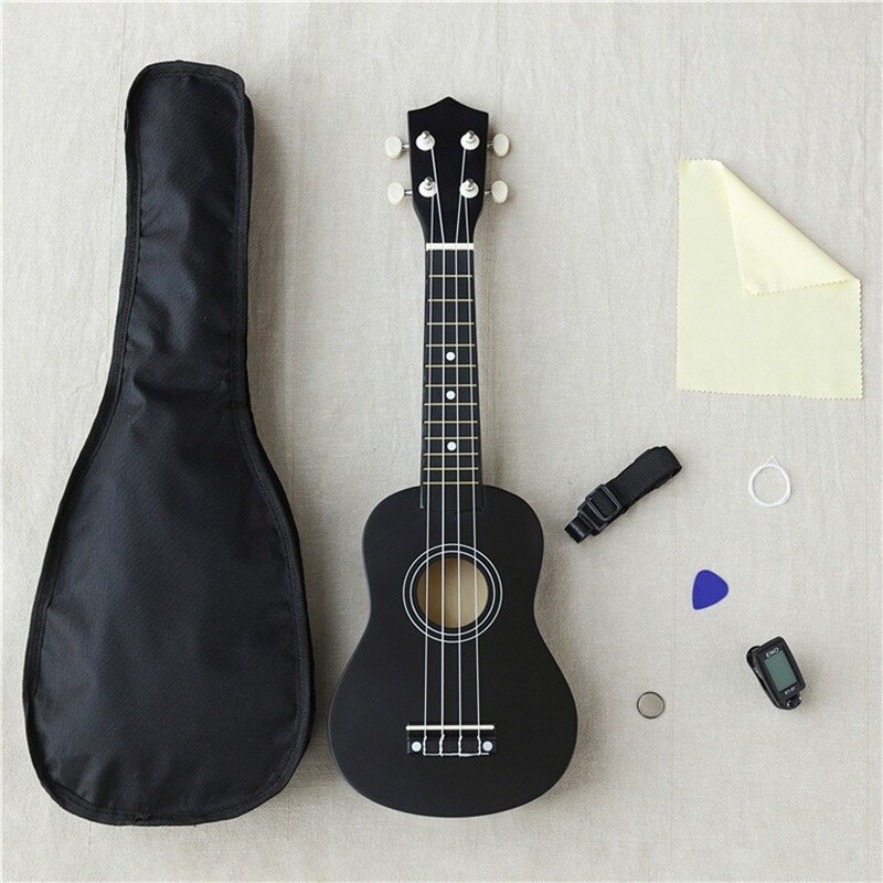 21-inch 16 colors Ukulele Adjustable Sound Musical + Bag+Strap+ Wipe Cloth +Tuner++String Stringed Instruments