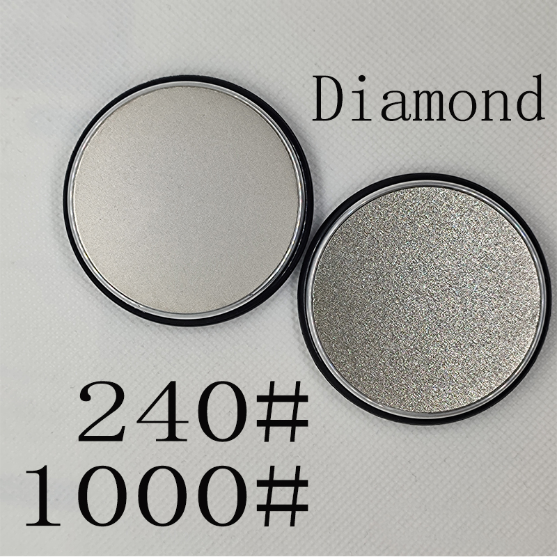 Rollmesser-Schärfset zum Schärfen gerader Rollenmesser mit Industrie-Diamanten, Kochmesser-einstellen: transparent