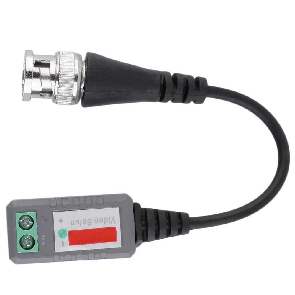 BZX-212L 1 canal de vídeo passivo transceptor para balun bnc cctv conector cat5 cabo cor preta durável