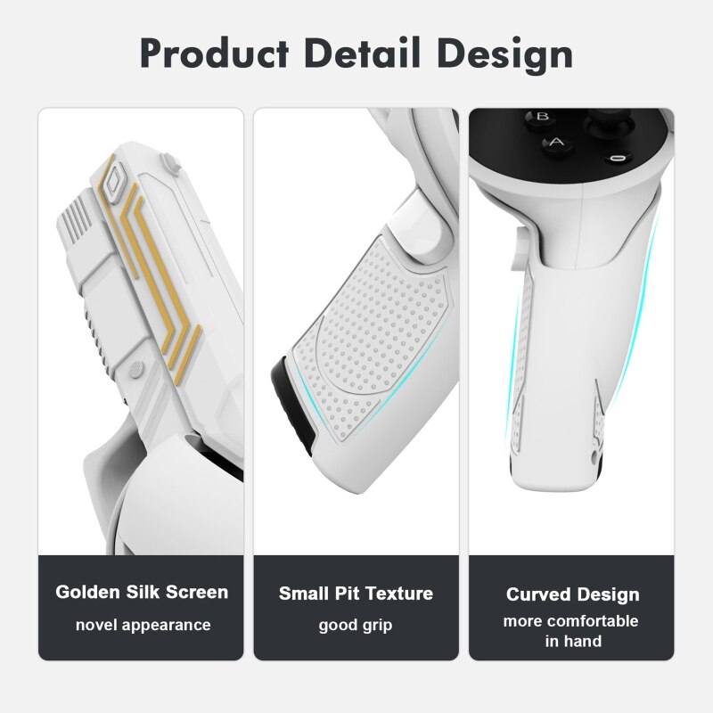 VR Games Shooting Game Shell Compatible with Oculus Quest 2 Touch Controller Accessories Enhanced VR Games Experience AXFY