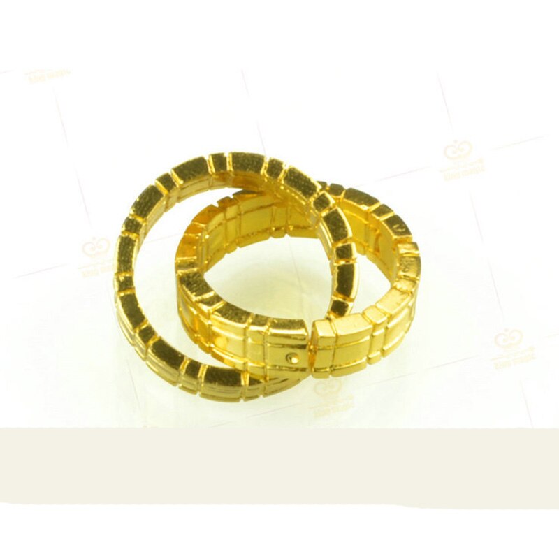 1set Himber Ring Gold Black color can choose Magic Tricks Ring Close Up Magic Props: gold