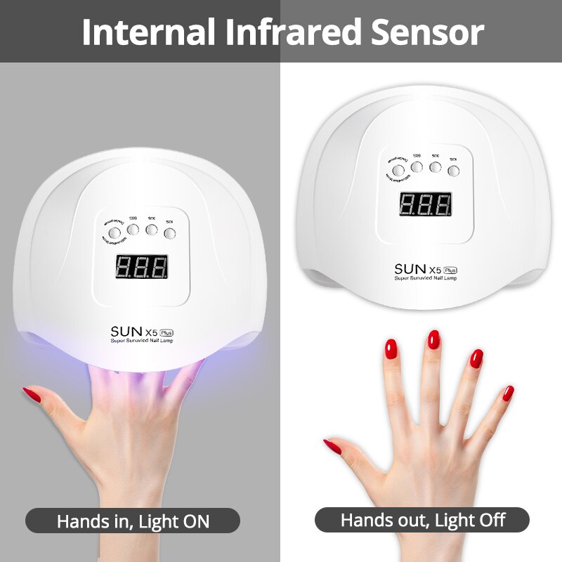 Diozo 80W Uv Led Nagel Lamp Nagels Droger Lamp UNX5 Plus Nagel Drogen Curing Manicure Art Tool Voor Alle soorten Gel Nagels Lampen 36 Leds