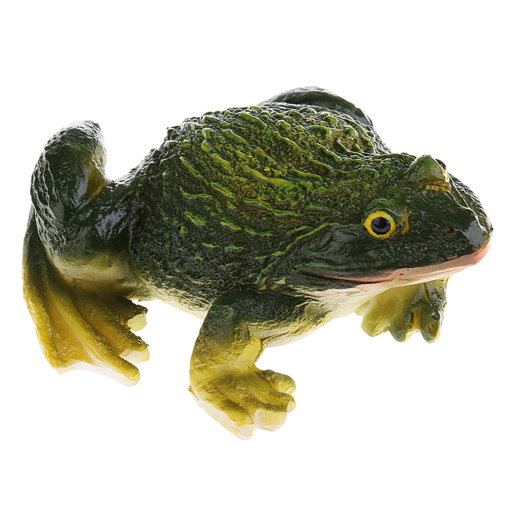 Green Miniature Frog Figure Model for Home Garden Outdoor Scenery Decoration
