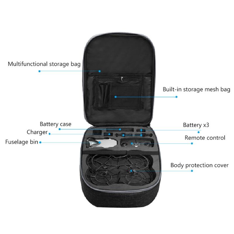 Wasserdicht Hardshell Rucksack Anti-Schock Lagerung Tasche Veranstalter für DJI Mavic Mini Drohne Zubehör