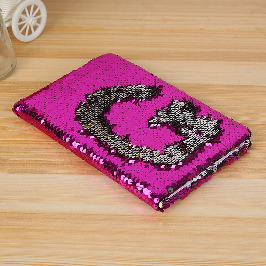 Sequins Diary Notebook Paper Glitter Notepad School Office Writing Stationery DIY Note Books 78 Sheets