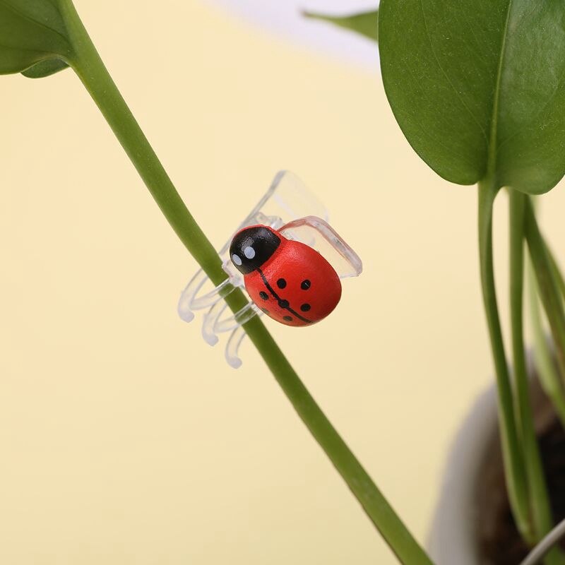 30 stk orkidé klips, mariehøne plante klips, have støtte klips holdbare plante blomster stilk klips, have tomat trellis clips