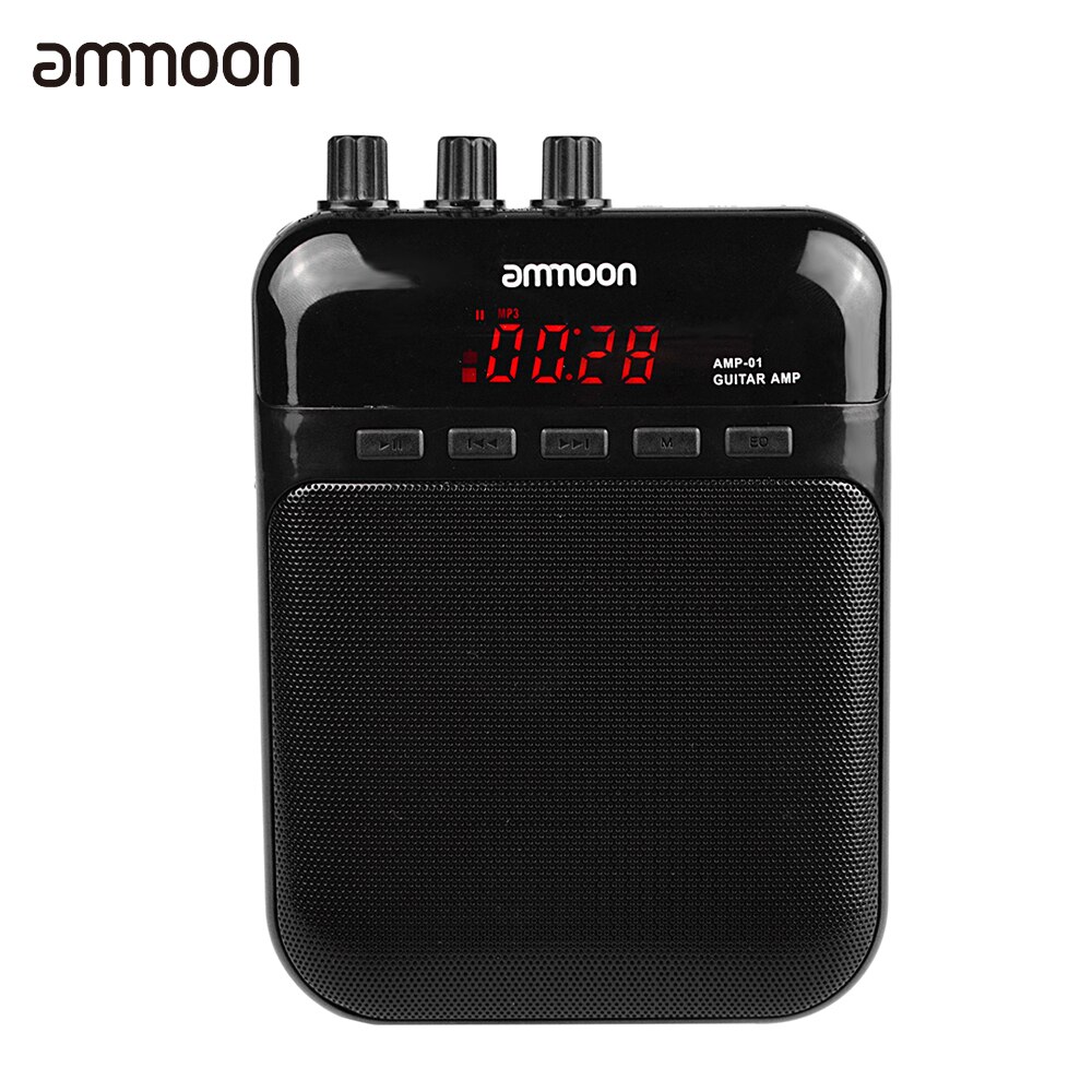 Ammoon AMP-01 5W guitare ampli enregistreur haut-parleur TF carte Slot Compact Portable multifonction guitare accessoires: Default Title