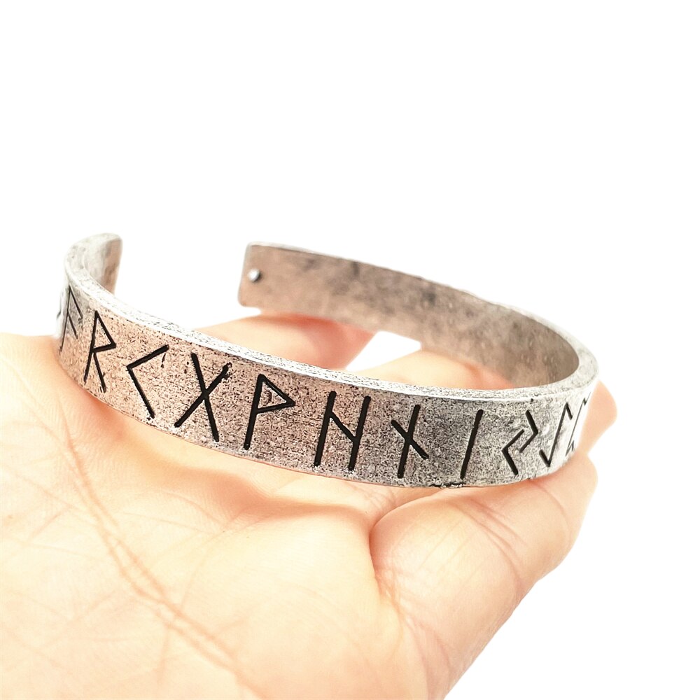 Nordic Runes Viking Jewelry Mens Bracelet Viking Homme Decoration Cuffs Bangles For Women