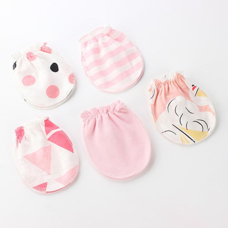 3 Pair/Set Baby Gloves 0-6 Month Newborn Infant Anti-grab Glove Foot Cover Thin