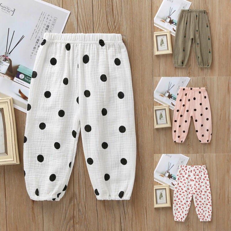 Babymeisjes zomer lange broek peuter kinderen babyjongen meisje lange broek leggings joggingbroek harem broeken
