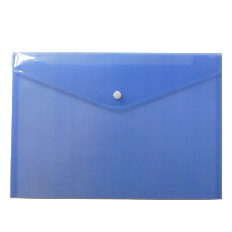 6 Colors Available Transparent Plastic Document Bag File Folder School Office Supplies A4 Stationery Pouch Case