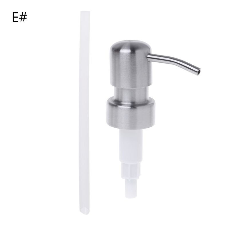 Flydende sæbedispenser trykhoved lotion pumpe flaske dyse dispenser udskiftning krukke rør: E