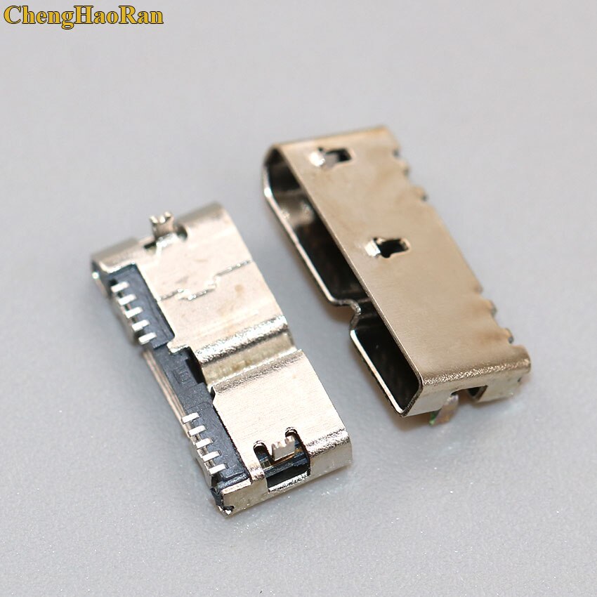 Chenghaoran 2 kpl micro usb 3.0 jack 10 pin naaras pistoke tail latausportti mobiili kovalevy liitäntä mikroliitin: No 6