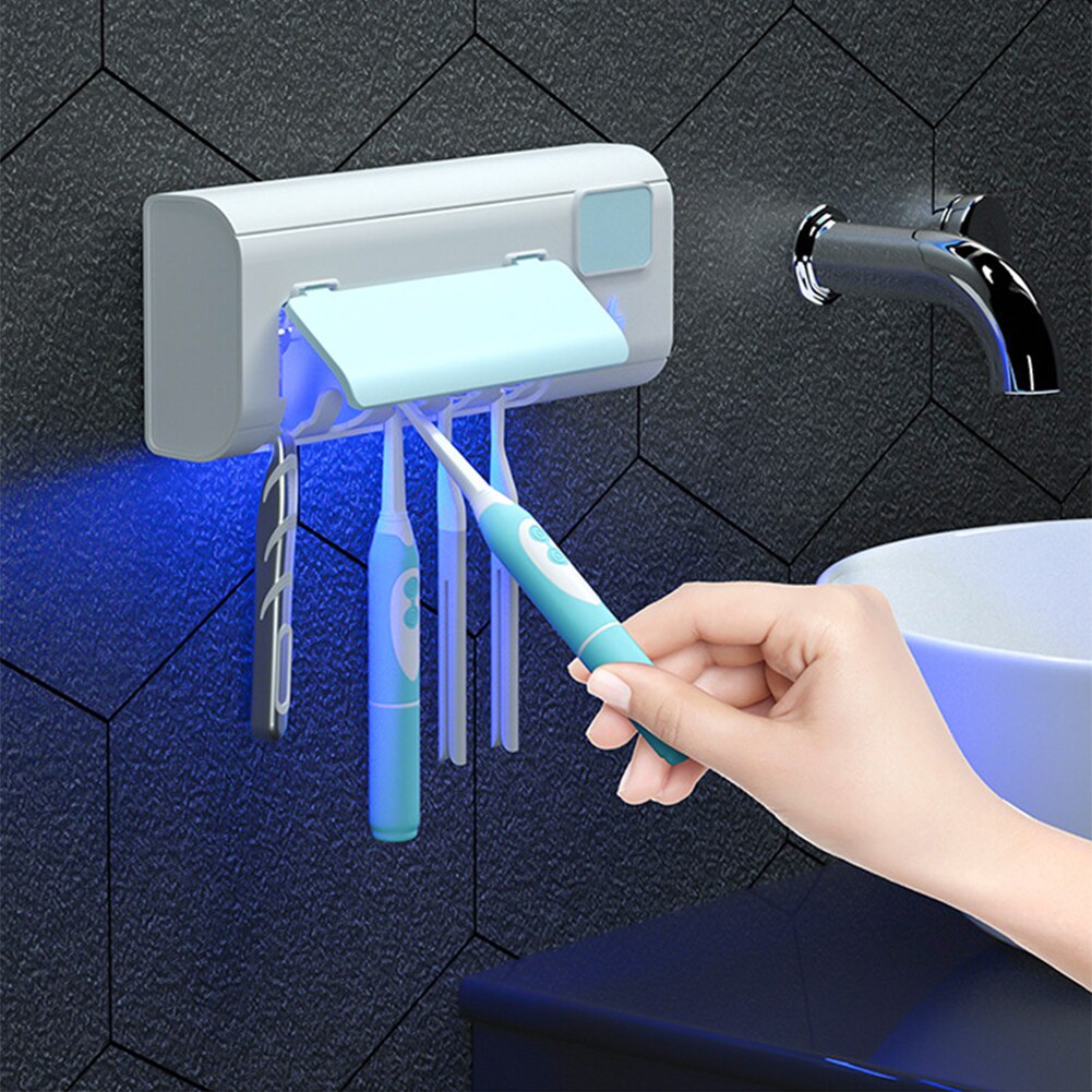 Désinfectant brosse à dents UV pas besoin de charger brosse nettoyage rangement salle de bain dentifrice distributeur porte désinfectant