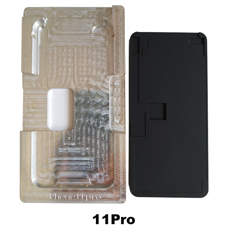 Molde de Metal para alineación de pantalla LCD para iPhone 11Pro Max 11 XS XR Cable flexible No doblado OCA almohadilla de goma laminada para reparación de teléfono móvil: 11Pro