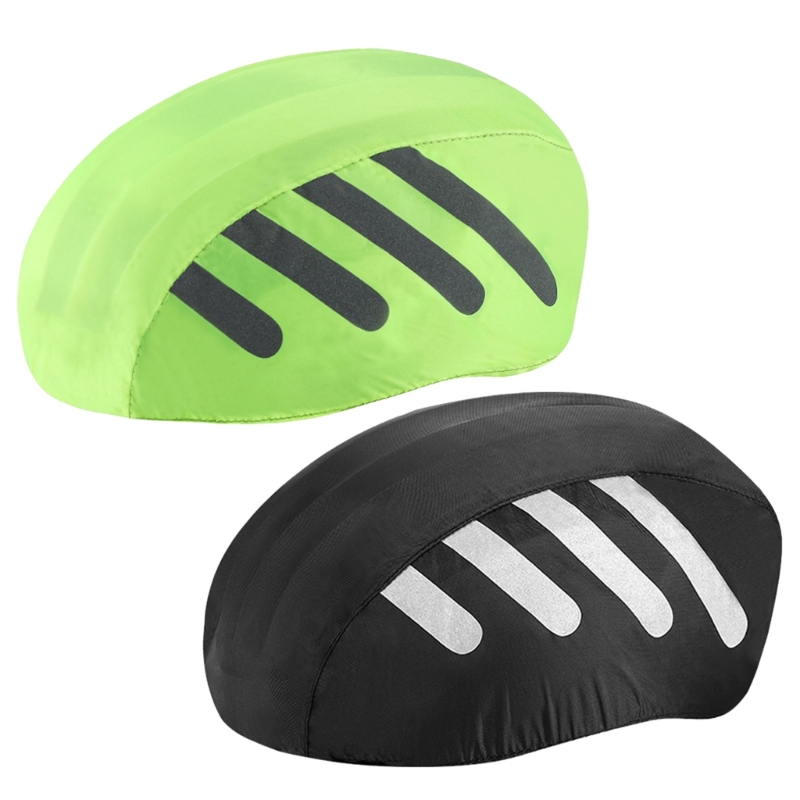 Fietsen Fietsen Helmen Regenhoes met reflecterende strips Waterdicht Winddicht Fietsen Helmen Hoes Fietsen Rituitrusting
