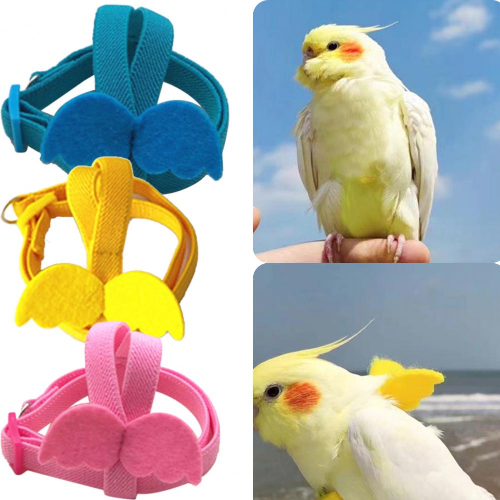 Lange Kabel Vogel Harnas Leash Anti-Bite Training Touw Decoratieve Lichtgewicht Parkiet Papegaai Vest Touw Voor Valkparkiet Kleine Vogels