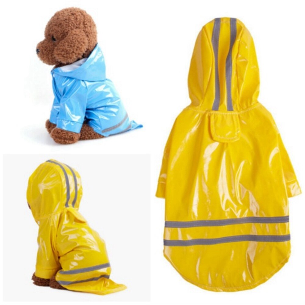 1PC Pet Rain Coat Summer Outdoor Puppy Hoody Waterproof Dog Jackets Raincoat for Dogs Cats Apparel Clothes S-XL