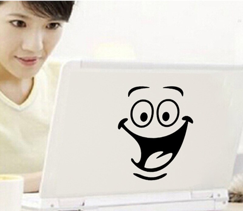 Cartoon Smile Face Big Mouth Toilet Stickers Wall Sticker DIY Bathroom Home Decor Removable Wall Art PVC Wall Decals