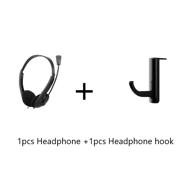 3.5mm Wired Stereo Headset Noise Cancelling Earphone With Microphone Adjustable For Computer Laptop For Laptop Customer Service: 02