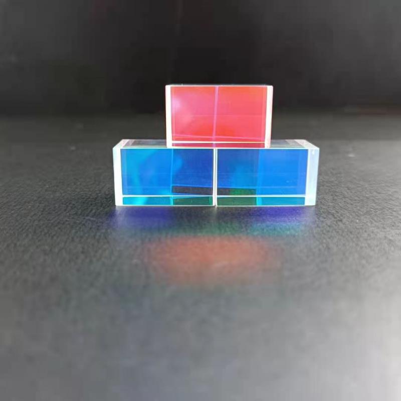 1Pcs 15*15*25.4mm Four-side Color Prism Optical Cube Light Experiments Children's Popular Science Spectrum Light Physics