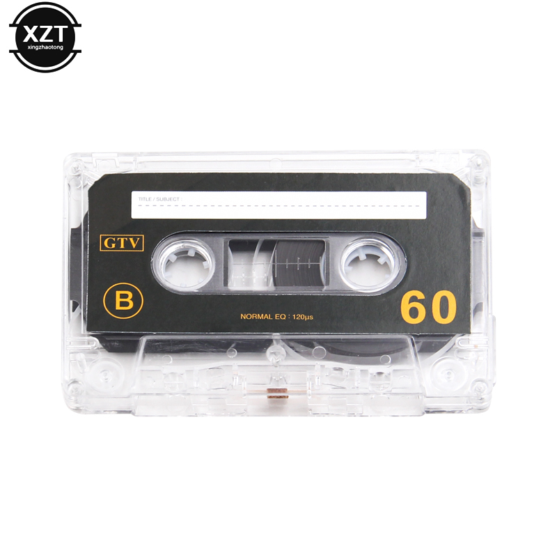 Standard Cassette Blank Tape Player Empty Tape With 60 Minutes Magnetic Audio Tape Recording For Speech Music Recording