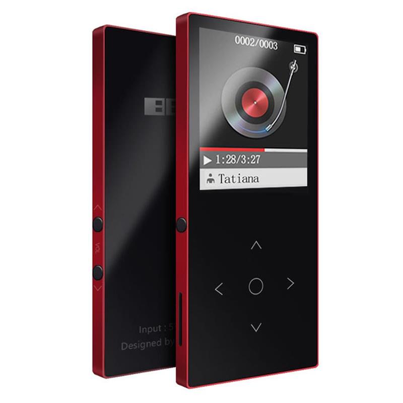 BENJIE K8 Ultra mince Bluetooth MP4 lecteur tactile bouton 8GB lecteur de musique 1.8 pouces écran couleur sans perte HiFi son avec Radio FM