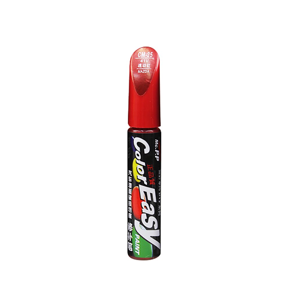Pluma de Reparación de Pintura para coche, herramienta aplicadora de Cuidado de Automóviles, Exterior, mantenimiento de automóviles: Rojo
