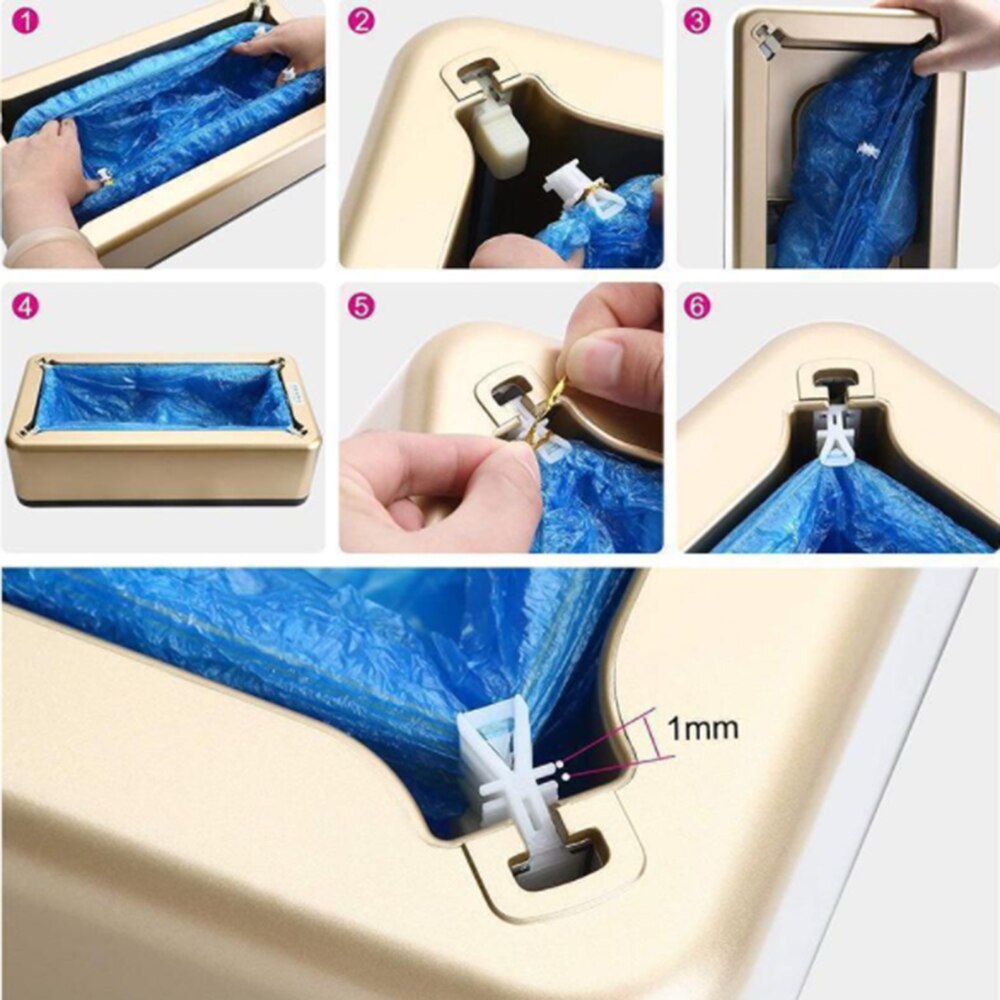 Máquina automática de cubre zapatos inteligente, herramienta para cobertura de zapatos y pies, a prueba de agua, desechables, dispositivo organizador de zapatos