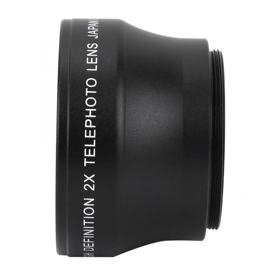 2X Magnification High Definition Converter Telephoto Lens for 37mm Mount Camera Lens Macro Lens