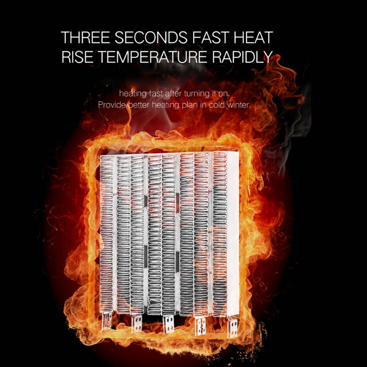 1200W Electric Air Heater 3 Modes Adjustable Powerful Home Ceramic Heating Air Fans Protable Natural Warm Wind Warmer