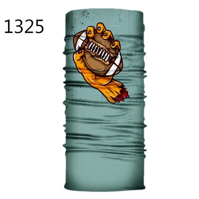 Voetbal Baseball Basketbal Patroon Gedrukt Gezichtsmasker Half Zon Dust Bescherming Sjaal 3D Buis Masker Naadloze Duurzaam Gezicht Bandana: 1325