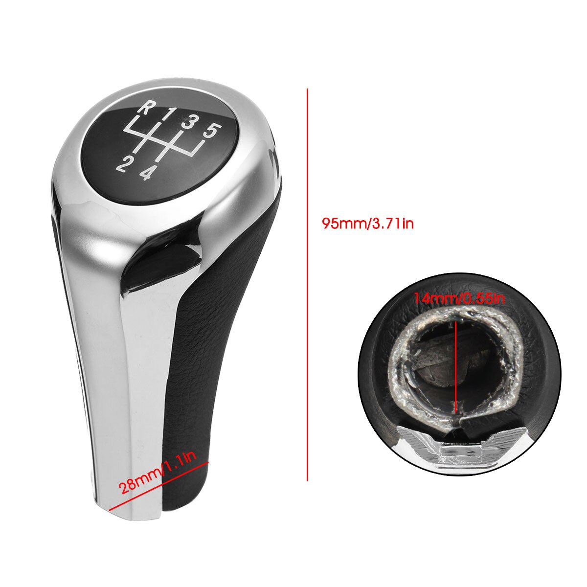 5 Speed Manual Gear Knob Shift Universal For BMW 1-7 series E30 E32 E36 E46 E39 E34 Z3 X1 X3 X5 E53 E60 E61 E63